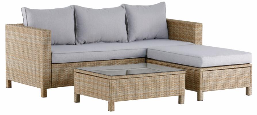 RX-302-Steel 3 pcs wicker sofa set(Pos10)