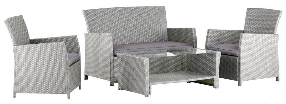 RX-305-Steel 4 pcs wicker sofa set(Pos19)